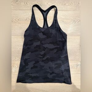 Black Camouflage Lululemon Fitted Tank Top